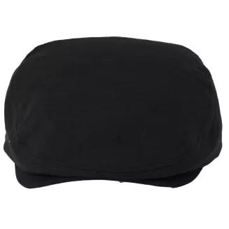 czarny kaszkiet meski bawelniany flat cap letni z gumka K306G 57-59cm Polar Fashion - 2