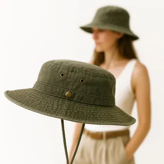 Kapelusz Letni R244D Zielony Dla Niej i Dla Niego Styl Ochrona PolarFashion - 8