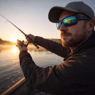 Granatowe Okulary wędkarskie Solano FL20069D polaryzacyjne dla kierowców uv - 6