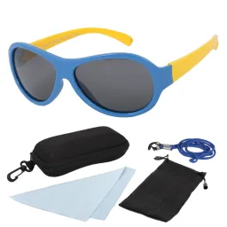 S8188 C5 Niebiesko Żółte Elastyczne okulary dziecięce z polaryzacją