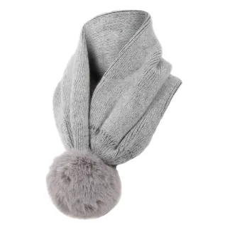 W368A Szary Polar Fashion czapka zimowa z kaszmiru szal 2w1 - 5