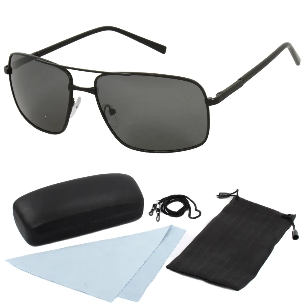 Polar Fashion P215 Czarne Polaryzacyjne Okulary Przeciwsłoneczne 