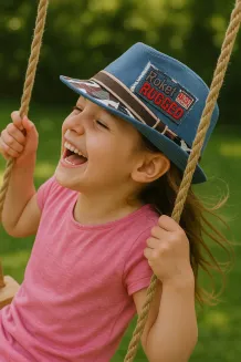 Trilby Niebieski Kapelusz dziecięcy R185B Rocket – styl i komfort Polar Fashion - 2