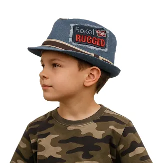 Trilby Niebieski Kapelusz dziecięcy R185B Rocket – styl i komfort Polar Fashion - 3