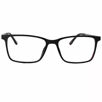 Męskie okulary 2w1 clip-on czarny mat polaryzacja TAC Solano CL90269A - 4