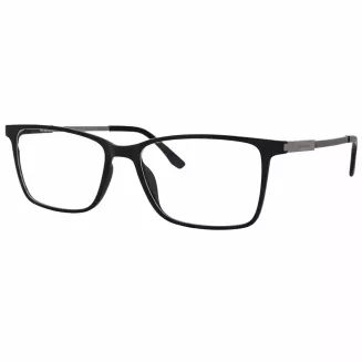 Męskie okulary 2w1 clip-on czarny mat polaryzacja TAC Solano CL90269A - 2