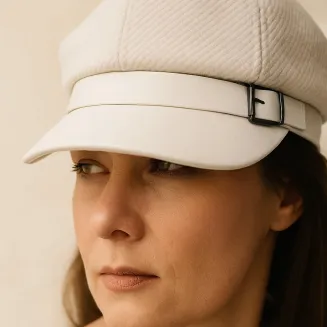 Kaszkiet Polar Fashion K290 – Jasny Beż, Kobiecy Styl i Komfort na Jesień - 6