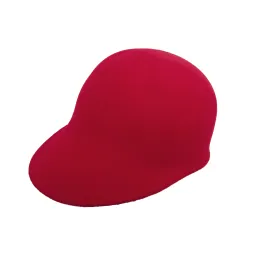 K57D Czerwony kaszkiet damski wełniany czapka