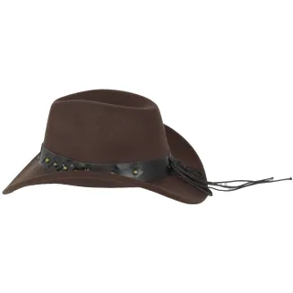 Brązowy kapelusz kowbojski unisex 57–60 cm – Polar Fashion R238F - 4
