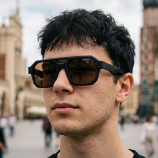 Okulary Polaryzacyjne Męskie UV400 Polar P2486C2 Brązowe Do Jazdy Zestaw - 4