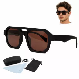 Okulary Polaryzacyjne Męskie UV400 Polar P2486C2 Brązowe Do Jazdy Zestaw