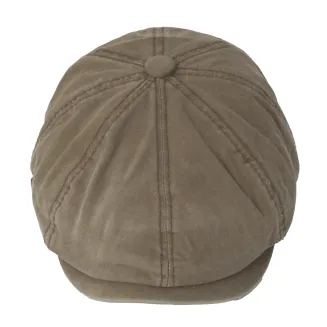 Kaszkiet K268B Shelby  Jasny brąz z charakterem 100% bawełna Polar Fashion - 4