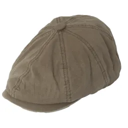 Kaszkiet K268B Shelby  Jasny brąz z charakterem 100% bawełna Polar Fashion