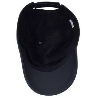 Czapka Bejsbolówka Skóra Naturalna Granatowa Perforowana Unisex K319H - 11