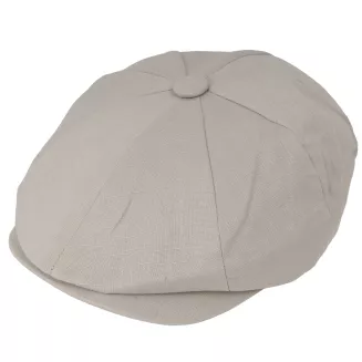 Kaszkiet męski bawełniany beżowy styl Peaky Blinders, gazeciarz letni K304D - 2