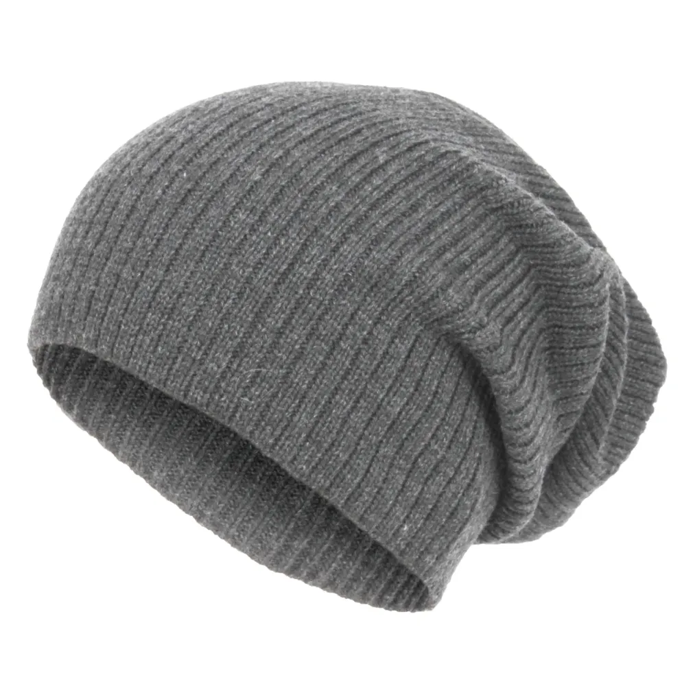 W205A Grey Winter Hat Dwarf Smurf Knitted Long