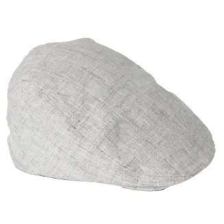 Szaro-beżowy męski Kaszkiet K269A 100% bawełna, styl z klasą PolarFashion - 2