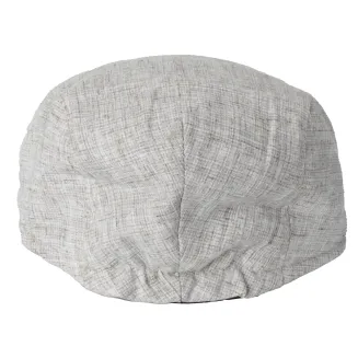 Szaro-beżowy męski Kaszkiet K269A 100% bawełna, styl z klasą PolarFashion - 5