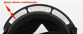 Gogle narciarskie GP1C  szara lustrzana szyba .kat.2 Kominiarka - 4