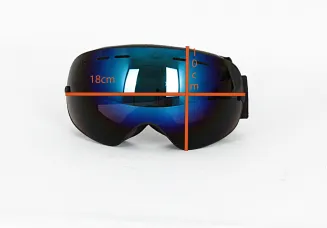 Gogle narciarskie GP1C  szara lustrzana szyba .kat.2 Kominiarka - 5