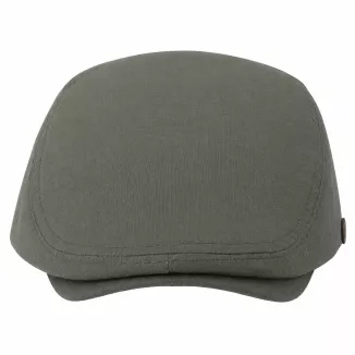 Kaszkiet Męski Bawełniany Khaki Letni Czapka Flat Cap Oliwkowy Zielony K312E - 4