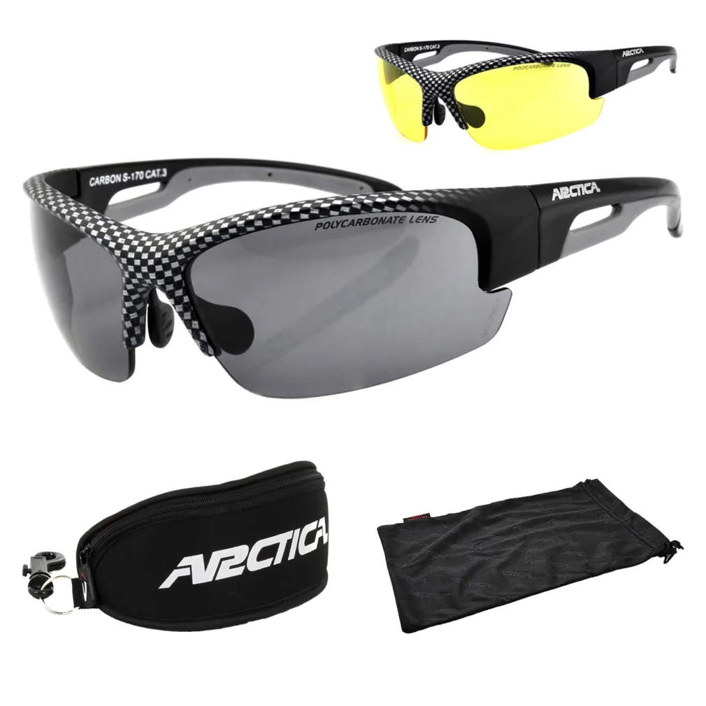 Arctica S170 CARBON Okulary Przeciwsłoneczne Gratisy