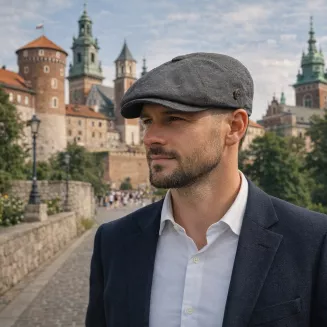 Kaszkiet Męski Gazeciarz Grafitowy Shelby Peaky Blinders Letni K308F - 5