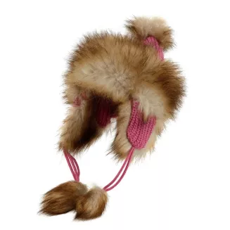 W210D Fuchsia Winter Hat Warm Mongolian Hat - 2