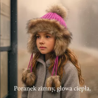 W210D Fuchsia Winter Hat Warm Mongolian Hat - 6