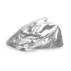 K34A Silver Flat Cap