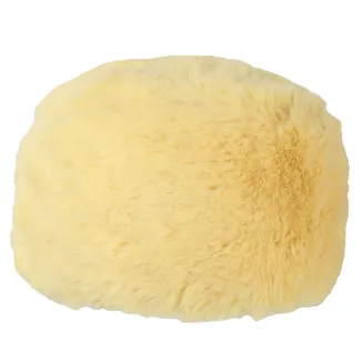 Czapka damska zimowa toczek elegancki żółty akryl miękki ocieplany W507D - 2