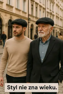 Ciepły Kaszkiet Peaky Blinders Czarna Kratka Shelby K276B PolarFashion - 6