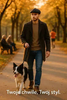 Ciepły Kaszkiet Peaky Blinders Czarna Kratka Shelby K276B PolarFashion - 8