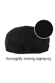 Ciepły Kaszkiet Peaky Blinders Czarna Kratka Shelby K276B PolarFashion - 4