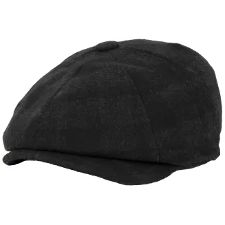 Ciepły Kaszkiet Peaky Blinders Czarna Kratka Shelby K276B PolarFashion - 3