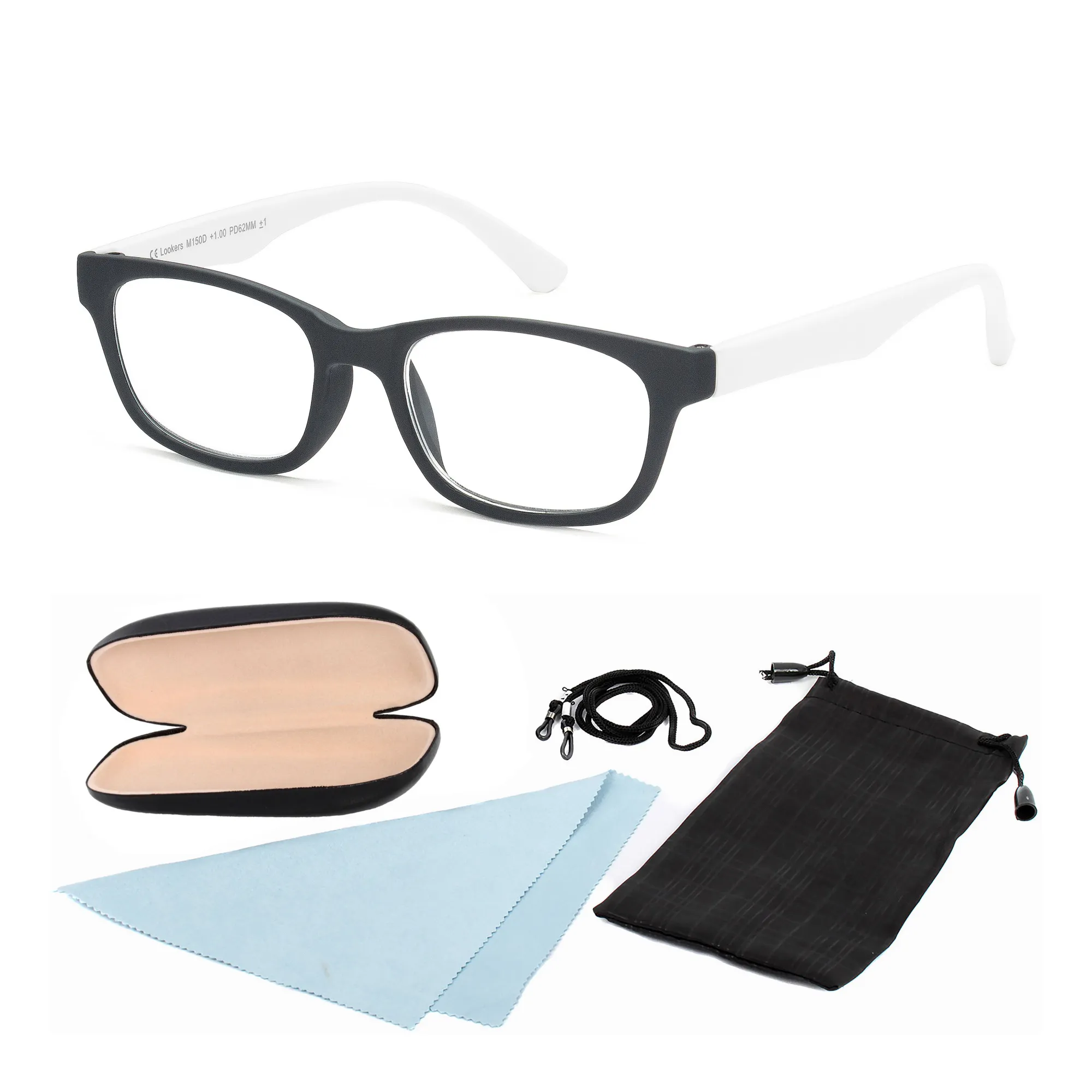 Corrective Frame Lookers M150D White Reading Glasses Sklepmatrix