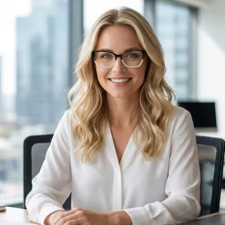 Oprawki damskie Polar Fashion F7751 C7 cat eye zielono kremowe flex - 8