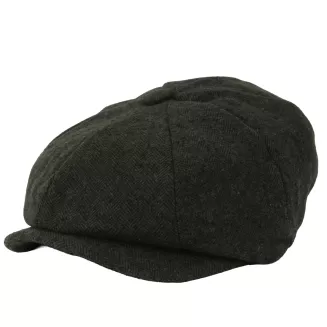 Kaszkiet Męski Ocieplany Gazeciarz Zielony Jodełka Peaky Blinders K283C - 5