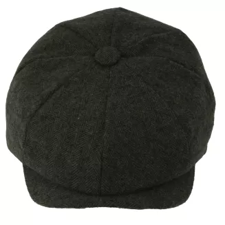 Kaszkiet Męski Ocieplany Gazeciarz Zielony Jodełka Peaky Blinders K283C - 7