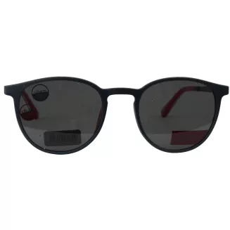 Okulary unisex z nakładką polaryzacyjne UV400 navy red Solano CL90300B - 6