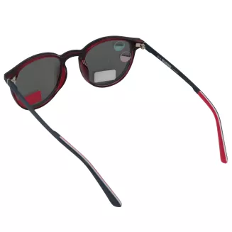 Okulary unisex z nakładką polaryzacyjne UV400 navy red Solano CL90300B - 8