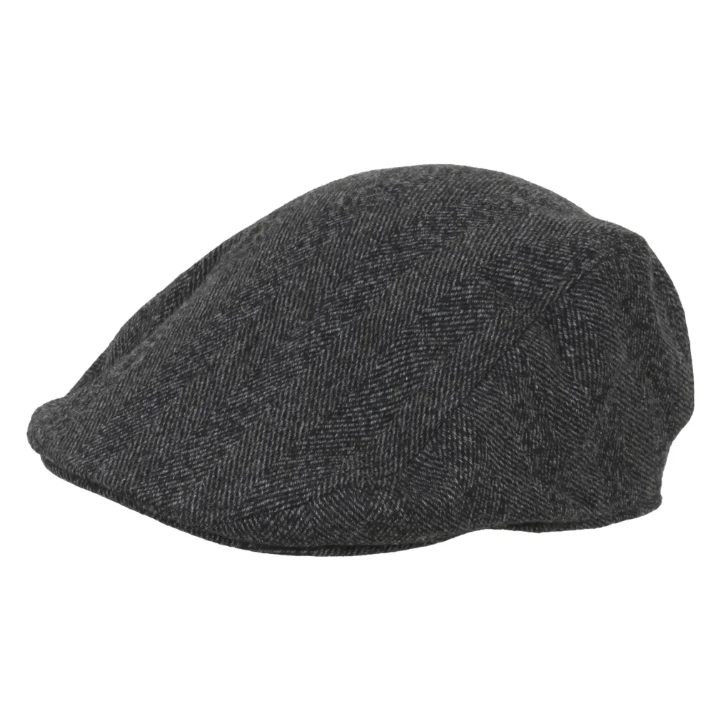 Polar Fashion Kaszkiet męski bawełniany czapka-K138A-Czarny