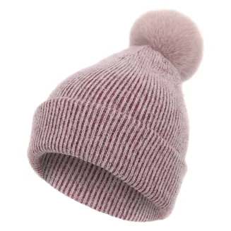 W368B Czerwony Polar Fashion czapka zimowa z kaszmiru szal 2w1 - 3