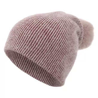 W368B Czerwony Polar Fashion czapka zimowa z kaszmiru szal 2w1 - 4