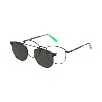 Solano CL10224C Granatowa Oprawa Korekcyjna Unisex z Nakładką Clip-On Monel - 2