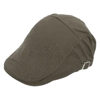 PolarFashion- Zielony kaszkiet męski bawełniany letnia czapka z regulacją-K186C - 3