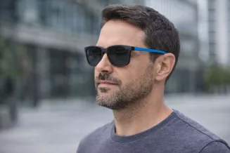 Okulary męskie clip-on polaryzacyjne czarny mat ULTEM Solano CL90256E - 8