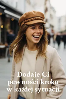 Damski Kaszkiet Brązowy Ocieplany K271B PolarFashion  Stylowy Dodatek Jesień Zima - 8