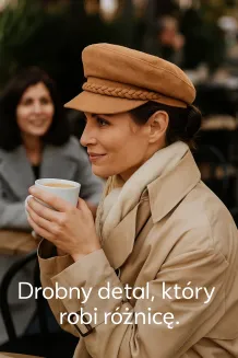 Damski Kaszkiet Brązowy Ocieplany K271B PolarFashion  Stylowy Dodatek Jesień Zima - 6