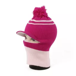 W217G Pink Hat Balaclava Winter Knitted Warm Children'S